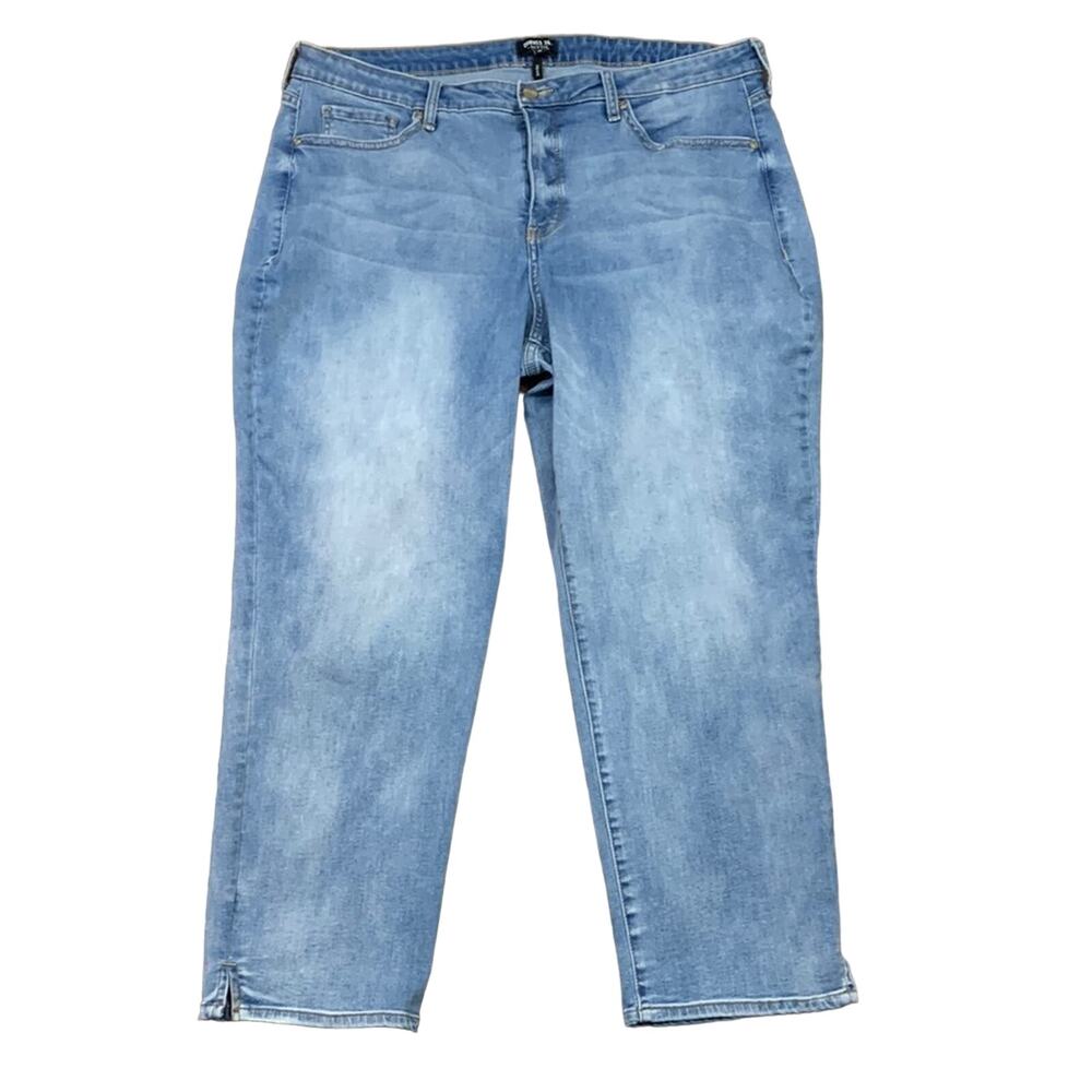 Curves 360 by NYDJ Cropped Straight Leg Jeans